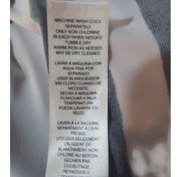 CHICO'S EASYWEAR 2 Slinky Long Tunic Top‎ Blouse LG Travel Career Animal Print - Picture 8 of 11